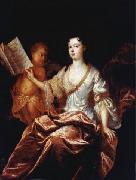 Portrait of a lady as Saint Cecilia Circle of Pierre Gobert